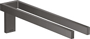 Axor Universal Rectangular Полотенцедержатель двойной 38 см, подвес., цвет: шлифованный черный хром 42622340
