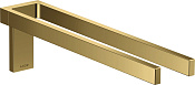 Axor Universal Rectangular Полотенцедержатель двойной 38 см, подвесной, цвет: полированное золото 42622990