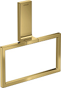 Axor Universal Rectangular Полотенцедержатель кольцевой 20 см, подвесной, цвет: полированное золото 42623990