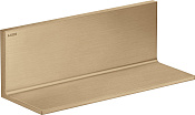 Axor Universal Rectangular Полка металлическая 30x11 см, подвесная, цвет: шлифованная бронза 42644140