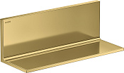 Axor Universal Rectangular Полка металлическая 30x11 см, подвесная, цвет: полированное золото 42644990
