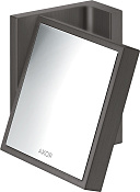 Axor Universal Rectangular Косметическое зеркало подвес., 1,7-х увеличение, цвет: шлиф. черный хром 42649340