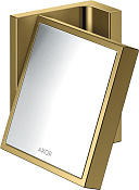 Axor Universal Rectangular Косметическое зеркало подвес., 1,7-х увелич., цвет: полированное золото 42649990