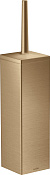 Axor Universal Rectangular Ершик для унитаза подвесной, латунная колба, цвет: шлифованная бронза 42655140