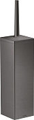 Axor Universal Rectangular Ершик для унитаза подвесной, латун. колба, цвет: шлифованный черный хром 42655340