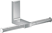 Axor Universal Rectangular Держатель для туалетной бумаги двойной, открытый, подвесной, цвет: хром 42657000
