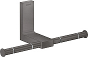 Axor Universal Rectangular Держатель для туалетной бумаги двойной, откр., цвет: шлифованный черный 42657340