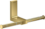 Axor Universal Rectangular Держатель для туалетной бумаги двойной, откр., цвет: полированное золото 42657990