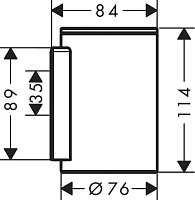 Axor Universal Softsquare Стакан подвесной, стеклянный, цвет: шлифованная бронза 42804140