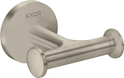Axor Universal Circular Крючок для полотенец двойной, подвесной, цвет: шлифованный никель 42812820