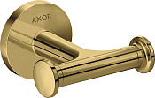 Axor Universal Circular Крючок для полотенец двойной, подвесной, цвет: полированное золото 42812990
