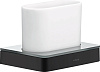 Axor Universal Softsquare Стакан подвесной, стеклянный, цвет: матовый черный 42834670