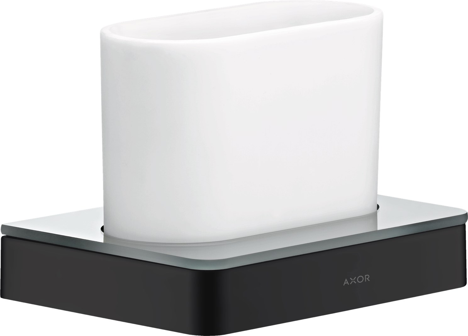 Axor Universal Softsquare Стакан подвесной, стеклянный, цвет: матовый черный 42834670
