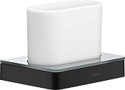 Axor Universal Softsquare Стакан подвесной, стеклянный, цвет: матовый черный 42834670