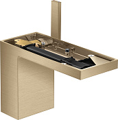 Axor MyEdition Смеситель для раковины, с дон. клап., излив 15 см, EcoSmart, цвет: шлифованная бронза 47032140