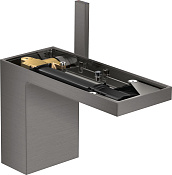 Axor MyEdition Смеситель для раковины, с д/к, излив 15 см, EcoSmart, цвет: шлифованный черный хром 47032340