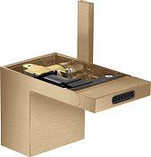 Axor MyEdition Смеситель для биде, с дон. клап., излив 12,1 см, EcoSmart, цвет: шлифованная бронза 47212140