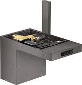 Axor MyEdition Смеситель для биде, с д/к, излив 12,1 см, EcoSmart, цвет: шлифованный черный хром 47212340