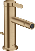 Axor One Смеситель для биде, с донным клапаном, излив 11,3 см, EcoSmart, цвет: шлифованная бронза 48210140