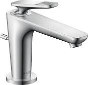 Axor Citterio C Смеситель для раковины, с д/к, ручка cubic cut, излив 12,8 см, EcoSmart, цвет: хром 49011000