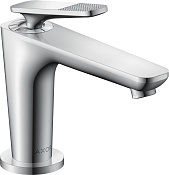 Axor Citterio C Смеситель для раковины, с д/к, ручка cubic cut, излив 12,8 см, EcoSmart, цвет: хром 49021000