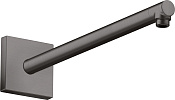 Axor Shower Solutions Кронштейн настенный для верхнего душа 39 см, цвет: шлифованный черный хром 26436340