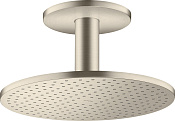 Axor Shower Solutions Верхний душ d30 см, потолочный кронш., 1 вид струи, цвет: шлифованный никель 35301820