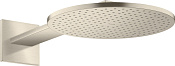 Axor Shower Solutions Верхний душ d30 см, настенный кронш., 2 вида струи, цвет: шлифованный никель 35303820