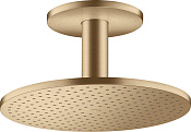 Axor Shower Solutions Верхний душ d30 см, потолочный кронш., 2 вида струи, цвет: шлифованная бронза 35304140