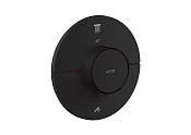 Axor Shower Select ID Термостат для душа встраиваемый на 2 пот., внешняя часть, цвет: матовый черный 36750670