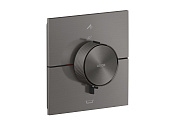 Axor Shower Select ID Термостат для душа встр. 2 пот., EN1717, внеш. часть, цвет: шлиф. черный хром 36753340