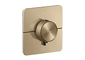 Axor Shower Select ID Термостат для душа встраиваемый на 2 потр., EN1717, цвет: шлифованная бронза 36755140