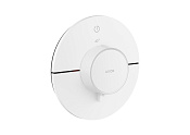 Axor Shower Select ID Термостат для душа встраиваемый на 1 пот., внешняя часть, цвет: матовый белый 36756700