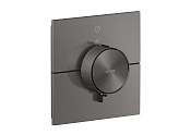 Axor Shower Select ID Термостат для душа встр. на 1 потр., внеш. час., цвет: шлифованный черный хром 36757340
