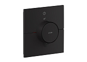 Axor Shower Select ID Термостат для душа встраиваемый на 1 пот., внешняя часть, цвет: матовый черный 36757670