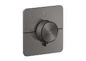 Axor Shower Select ID Термостат для душа встр. на 1 потр., внеш. час., цвет: шлифованный черный хром 36758340