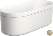 Axor Suite Ванна из Solid Surface отдельностоящая 190x85 см, цвет: шлифованная бронза 42005140