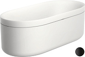 Axor Suite Ванна из Solid Surface отдельностоящая 190x85 см, цвет: матовый черный 42005670