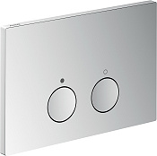Axor Flush Plate Кнопка смыва для инсталляции Geberit, 2 режима, латунь, цвет: хром 42530000