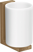 Axor Universal Rectangular Стакан подвесной, стеклянный, цвет: шлифованная бронза 42604140
