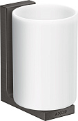 Axor Universal Rectangular Стакан подвесной, стеклянный, цвет: шлифованный черный хром 42604340