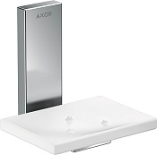 Axor Universal Rectangular Мыльница с стеклянной чашей, подвесная, цвет: хром 42605000