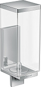 Axor Universal Rectangular Дозатор для жидкого мыла подвесной, пластиковая колба, цвет: хром 42610000