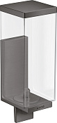 Axor Universal Rectangular Дозатор для жидкого мыла подвес., пласт. колба, цвет: шлифованный черный 42610340