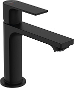 Hansgrohe Rebris E Смеситель для раковины, с донным клапаном, излив 13,3 см, цвет: матовый черный 72551670