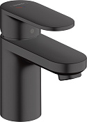 Hansgrohe Vernis Blend Смеситель для раковины, с донным клапаном, излив 8,9 см, цвет: матовый черный 71598670