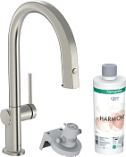 Hansgrohe Aqittura M91 Смеситель для кухни с системой фильтрации и минерализации, цвет: нерж. сталь 76800800