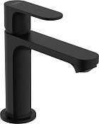 Hansgrohe Rebris S Смеситель для раковины, с донным клапаном, излив 13,3 см, цвет: матовый черный 72527670