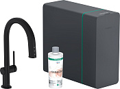Hansgrohe Aqittura M91 Смеситель для кухни с системой фильтрации и минерализации, цвет: мат. черный 76836670