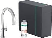 Hansgrohe Aqittura M91 Смеситель для кухни с системой фильтрации и минерализации, цвет: хром 76838000